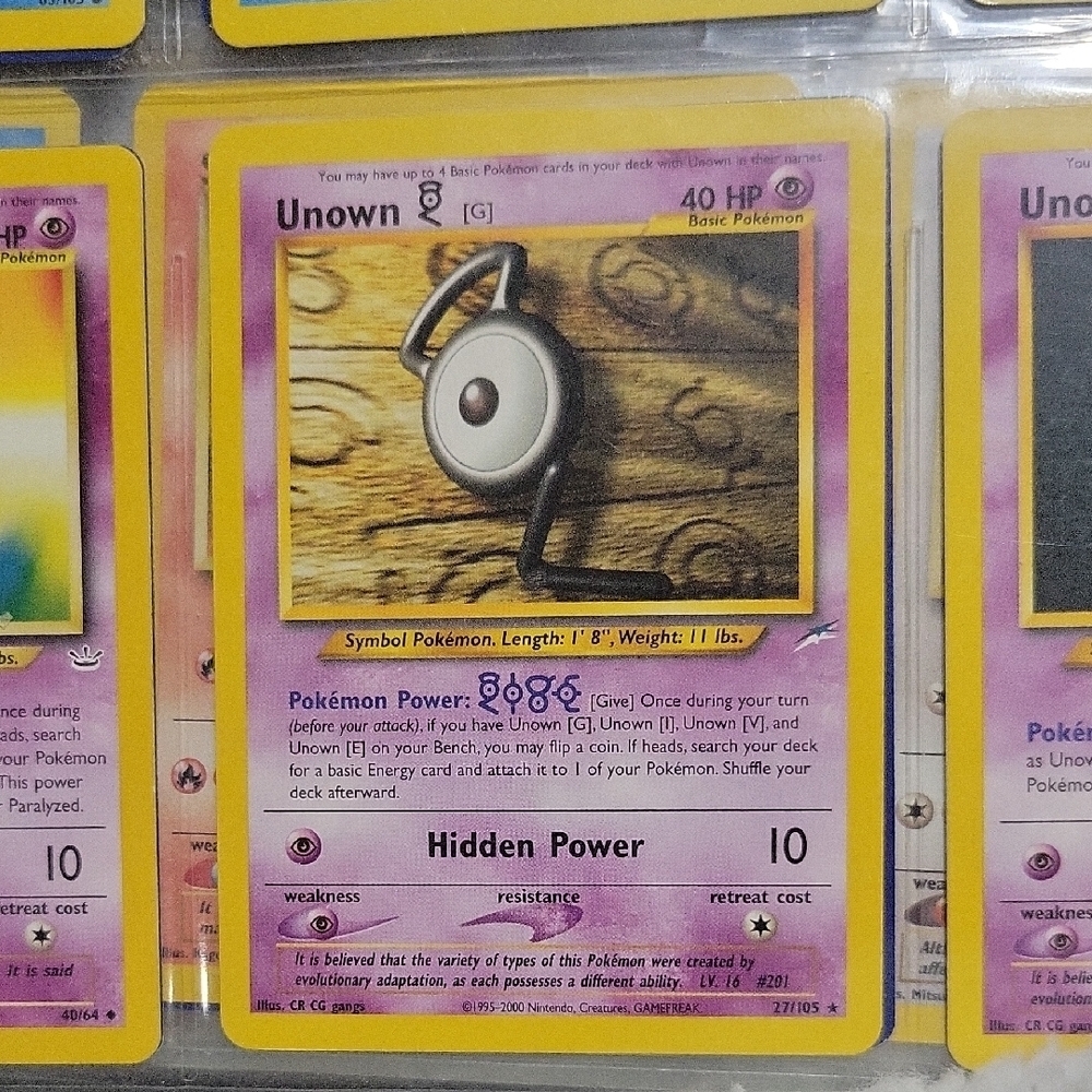Pokemon Card Unown